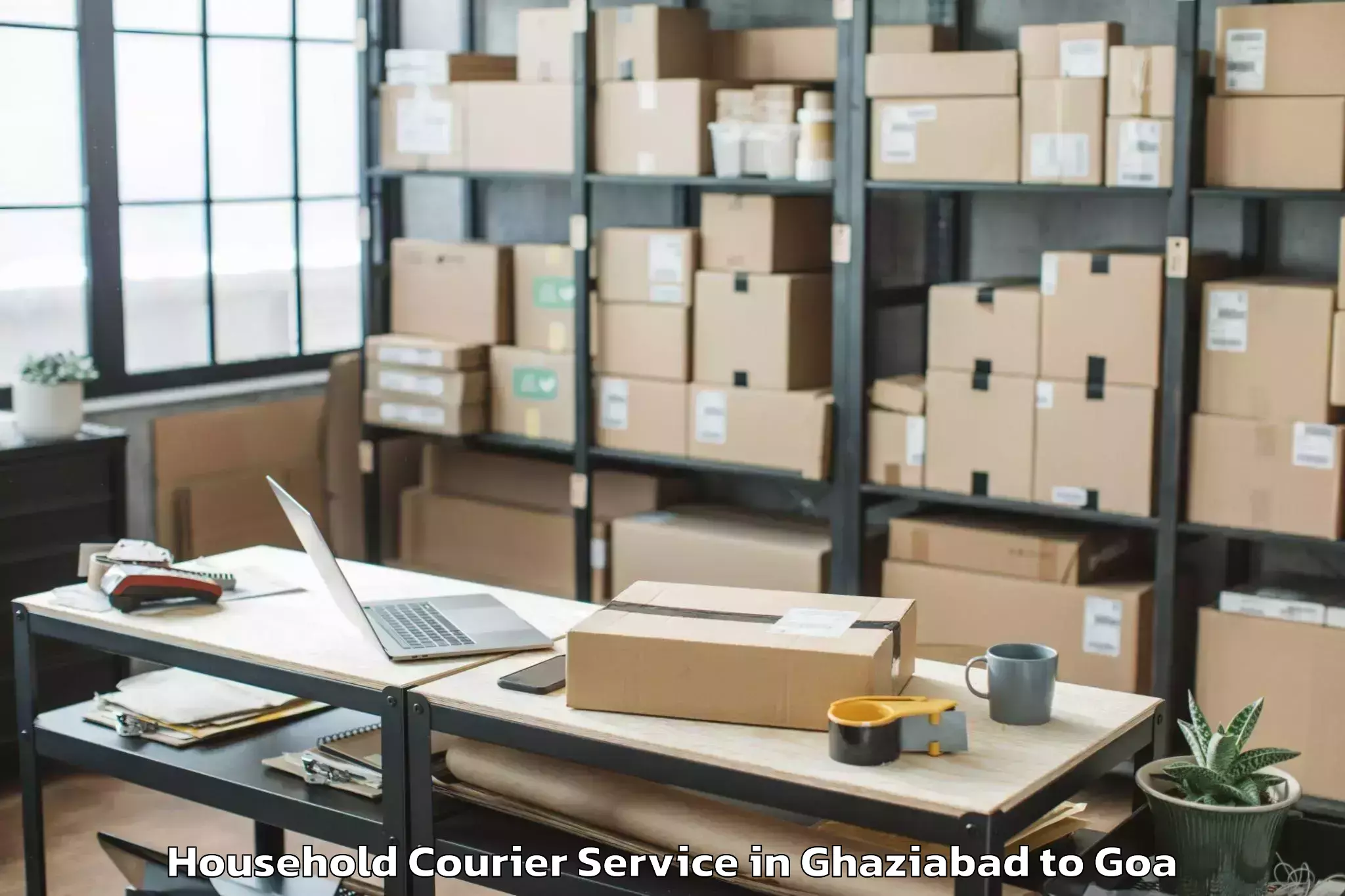 Hassle-Free Ghaziabad to Aldona Household Courier